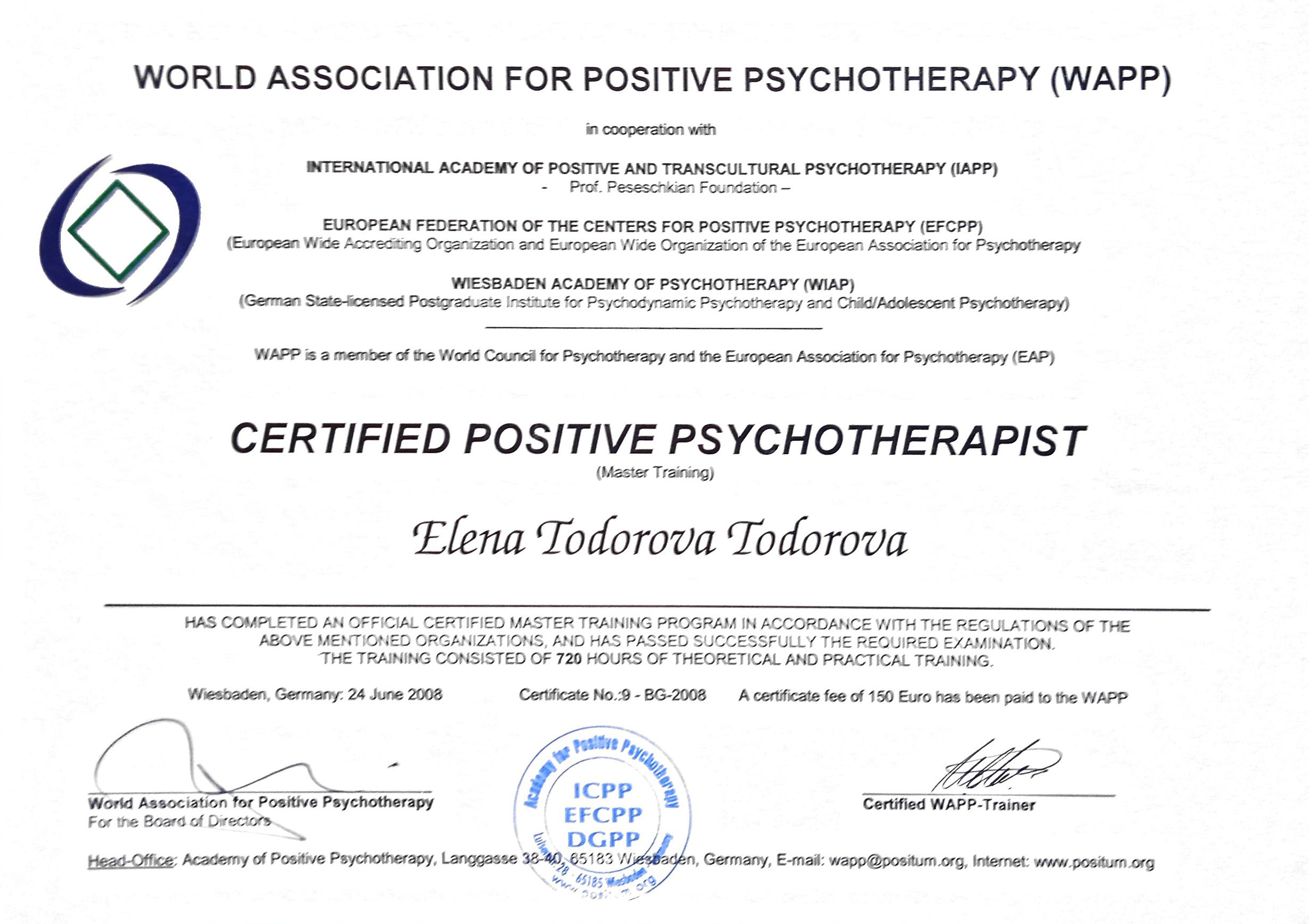 Positive Psychoterapist